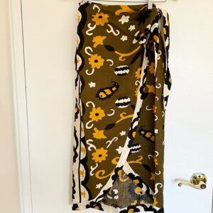 NWOT Zara Knotted Linen Pareo Skirt